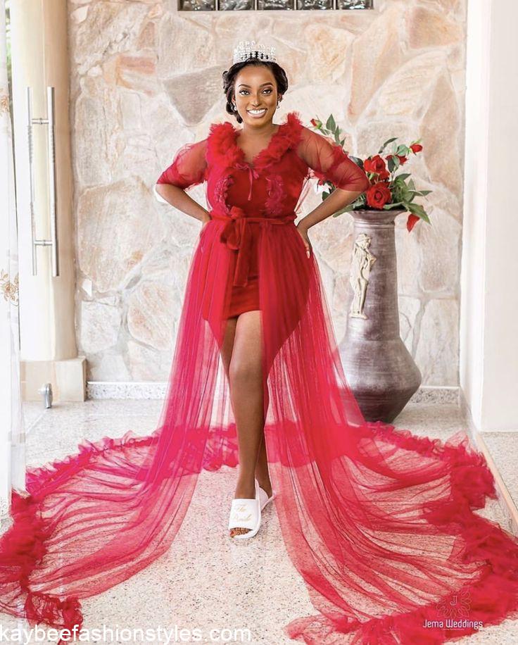 30 Latest Bridal Shower Dresses for the Bride in Nigeria