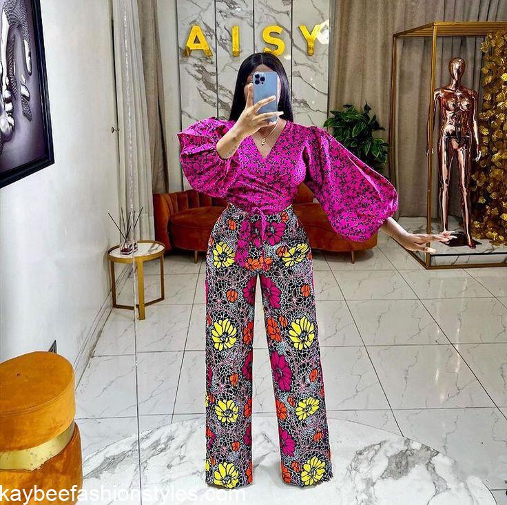 Latest African Trousers and Top for Ladies