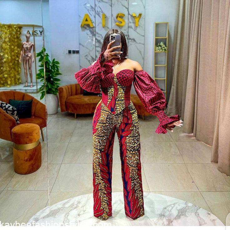 Latest African Trousers and Top for Ladies