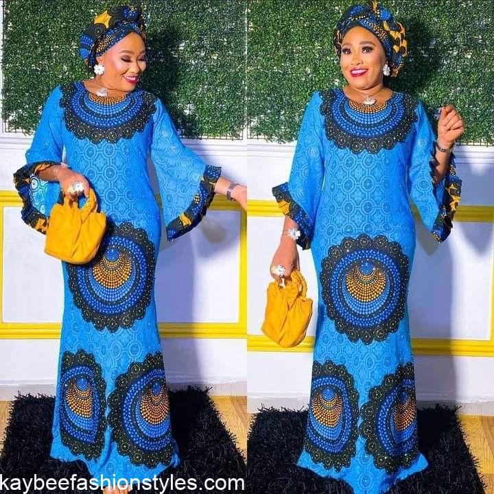 Latest Dry Lace and Ankara Combination Styles for Ladies