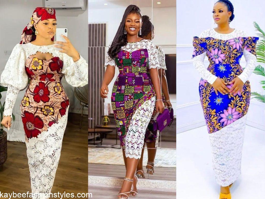 Best Ankara and Lace Combination Styles for Ladies