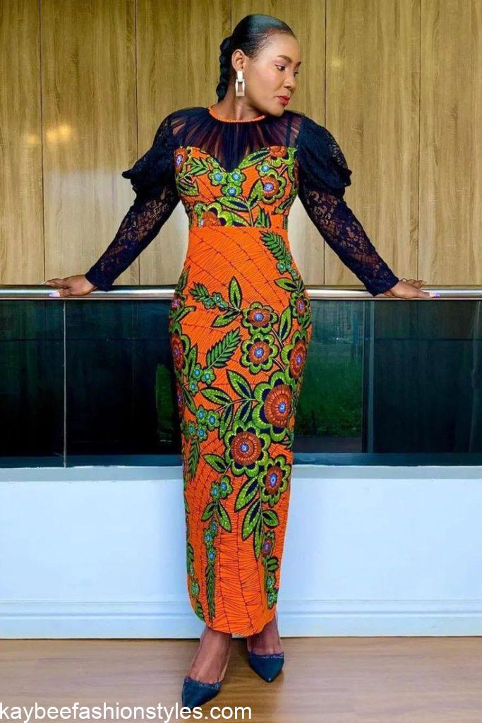 Best Ankara and Lace Combination Styles for Ladies