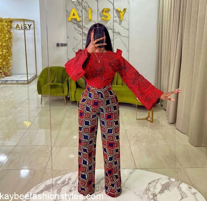 Latest African Trousers and Top for Ladies