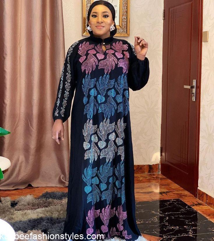 Latest Velvet Gown Styles for Ladies in Nigeria