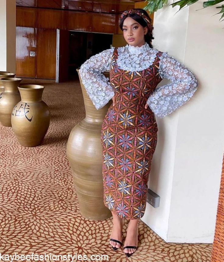 Best Ankara and Lace Combination Styles for Ladies