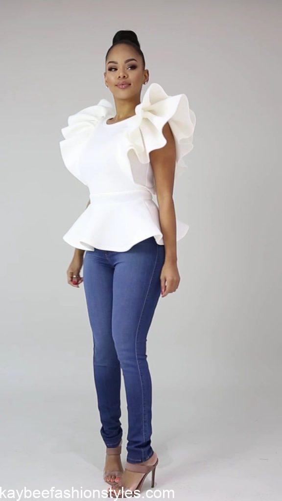 Best Plain White Material Styles for Ladies