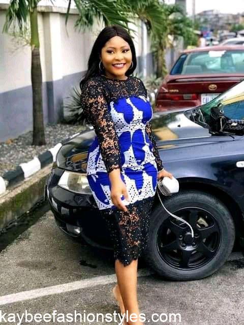 Best Ankara and Lace Combination Styles for Ladies