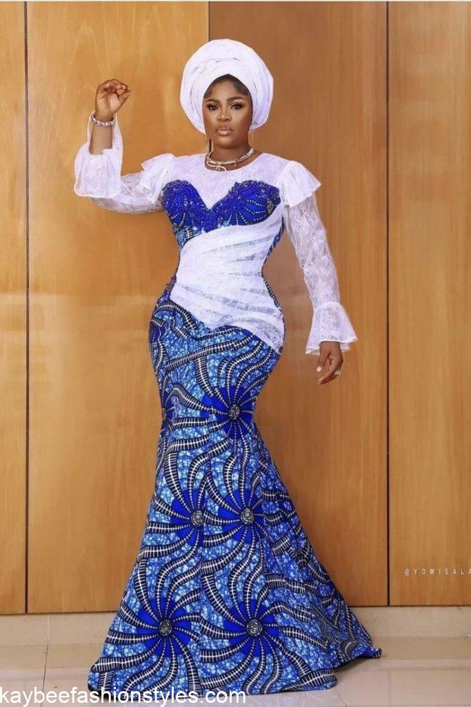 Best Ankara and Lace Combination Styles for Ladies