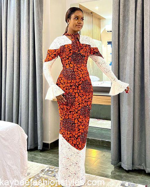 Best Ankara and Lace Combination Styles for Ladies