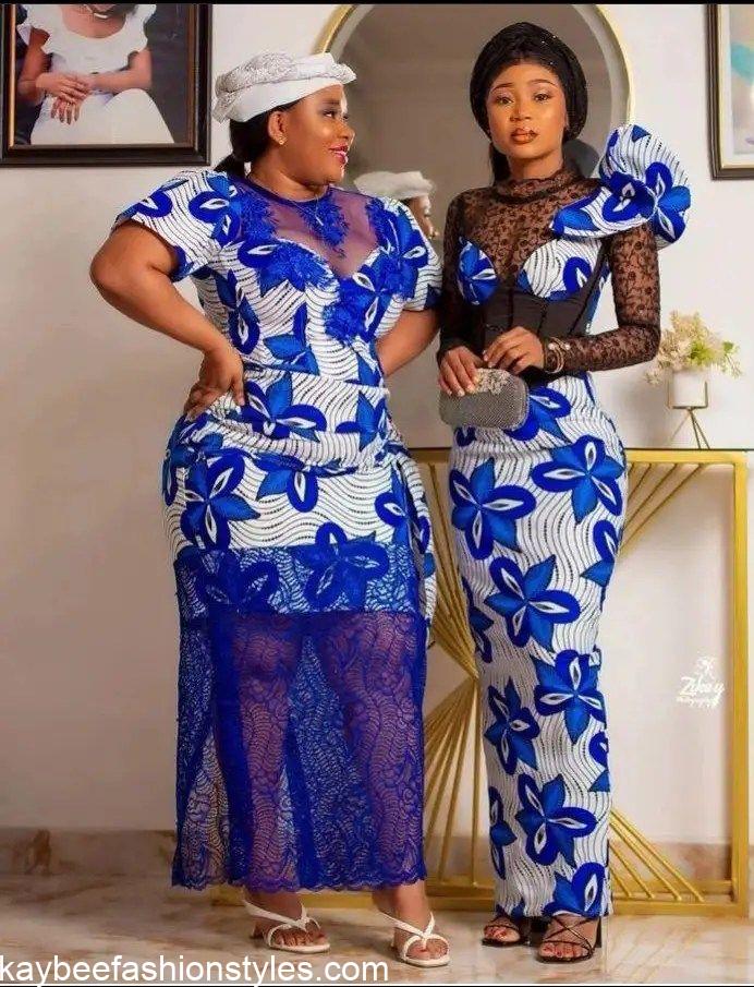 Best Ankara and Lace Combination Styles for Ladies