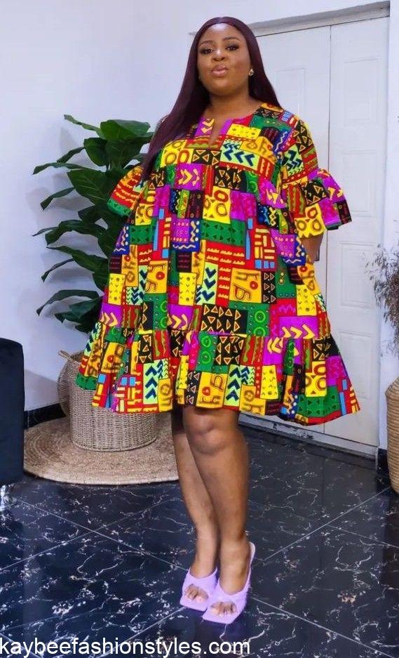 Latest Ankara Shift Dress Styles for Ladies in 2024 - Kaybee Fashion Styles