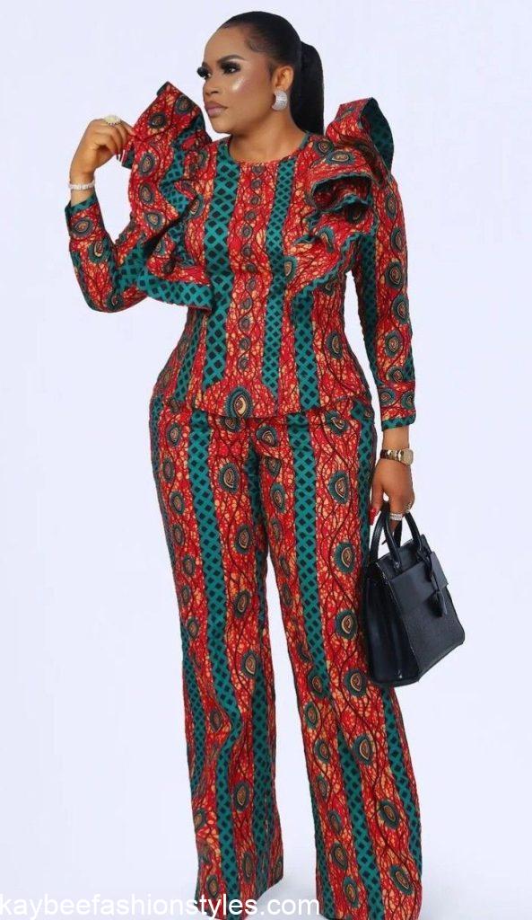 Latest African Trousers and Top for Ladies