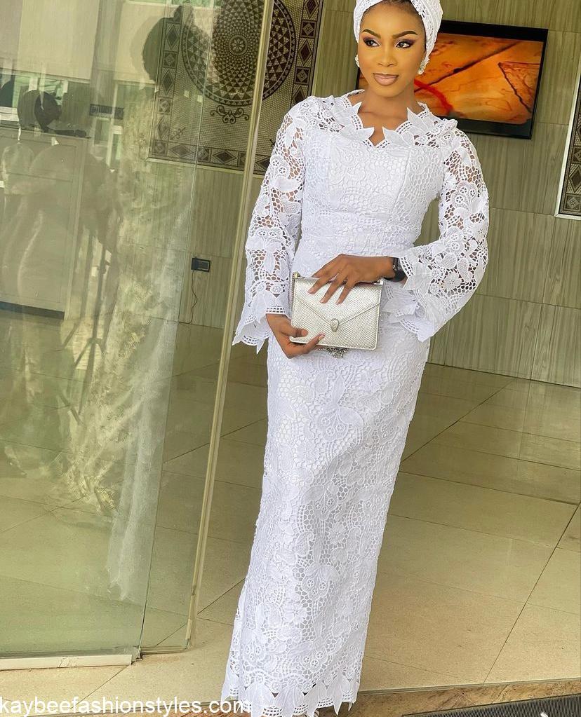 Best White Lace Gown Styles for Wedding Guests