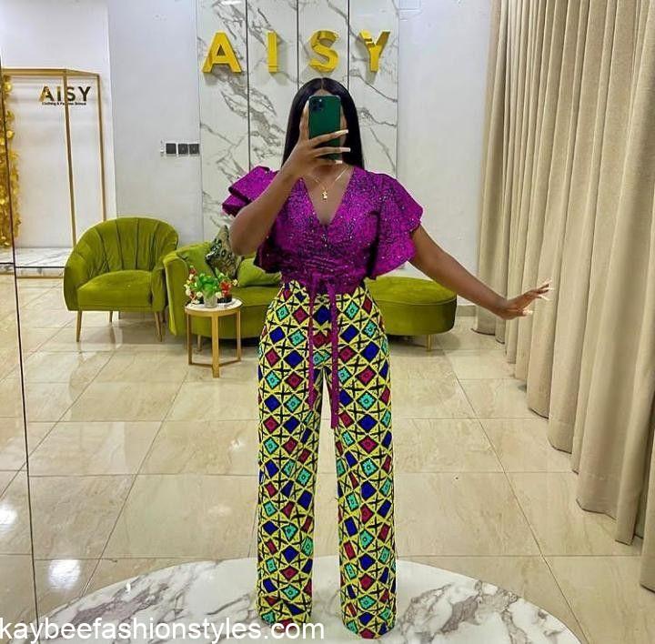 Latest African Trousers and Top for Ladies