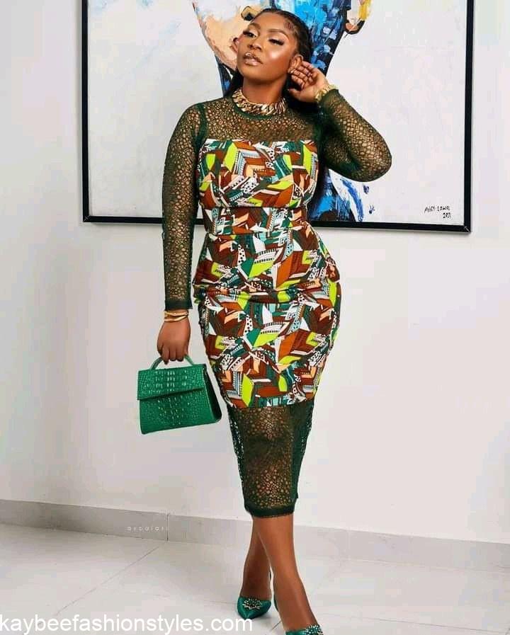 Best Ankara and Lace Combination Styles for Ladies