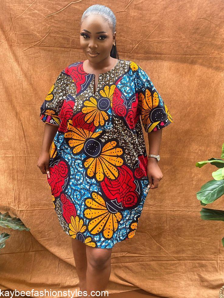 Latest Ankara Shift Dress Styles for Ladies