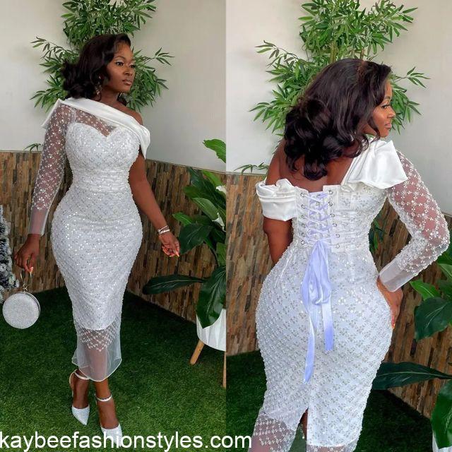 Best White Lace Gown Styles for Wedding Guests