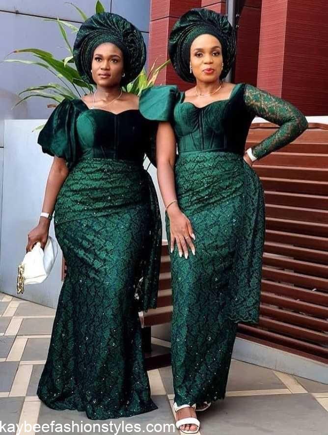 Latest Velvet Gown Styles for Ladies in Nigeria