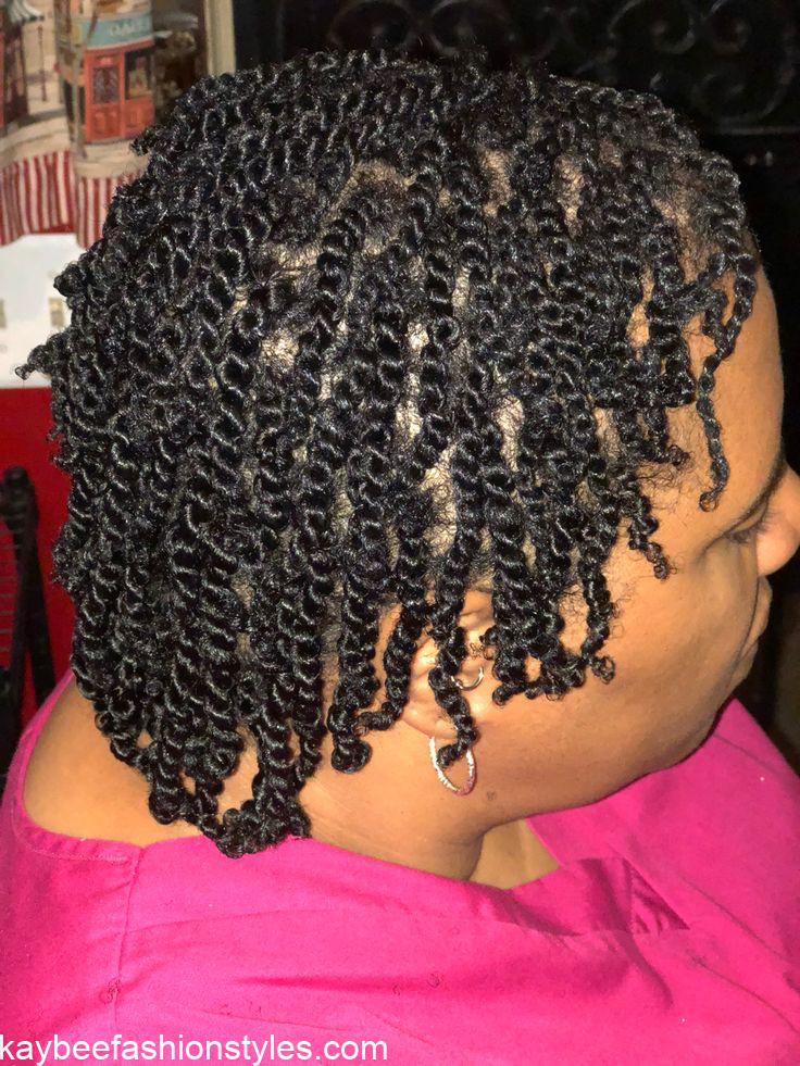 Female 2 strand Twist Styles For Natural hair