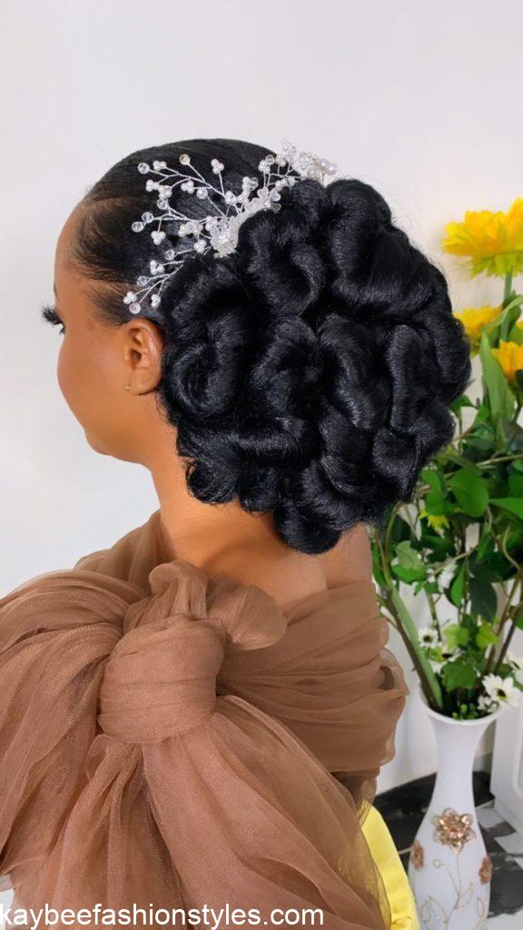 Latest Nigerian Bridal Hairstyles