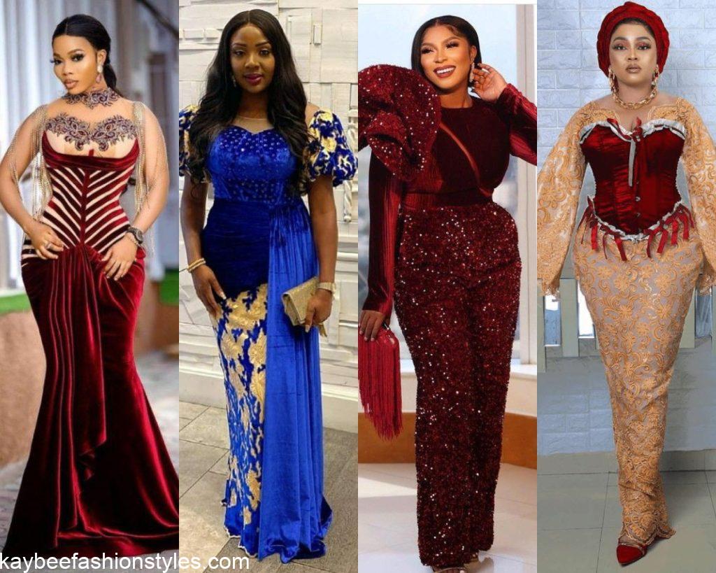 Latest Suede Material Styles for Ladies in Nigeria