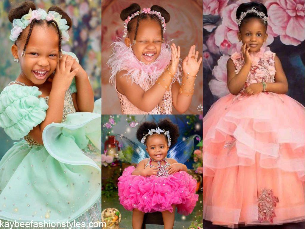 Latest Birthday Gown Styles for Baby Girls in Nigeria