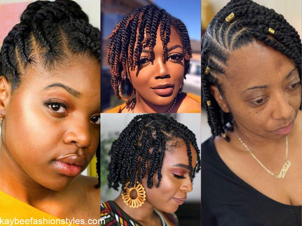 Female 2 strand Twist Styles For Natural hair