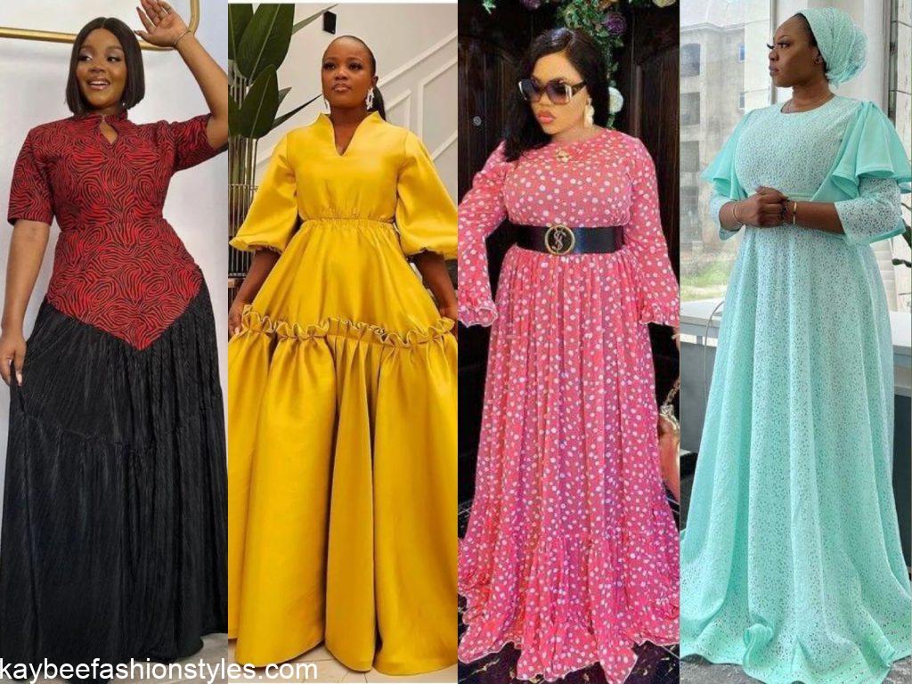 30 Best Maxi Gown Material Styles in Nigeria - Kaybee Fashion Styles