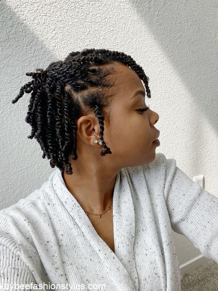 Female 2 strand Twist Styles For Natural hair