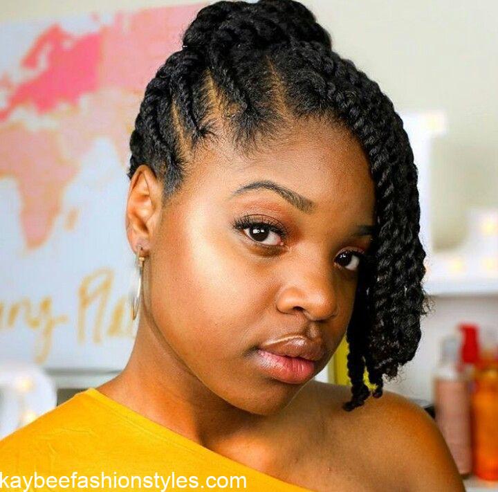 Female 2 strand Twist Styles For Natural hair