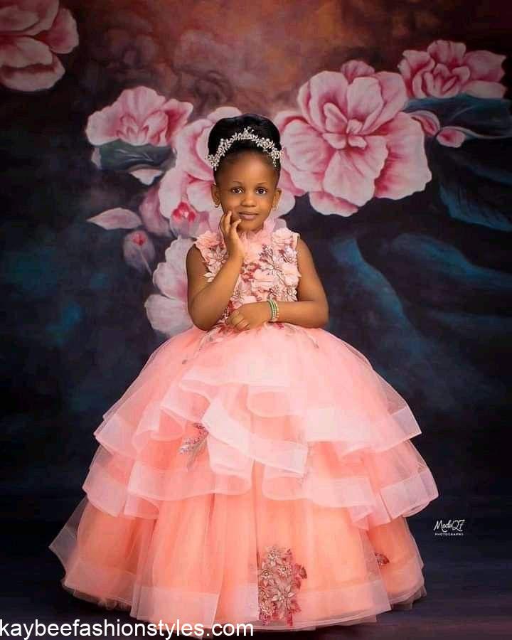 Latest Birthday Gown Styles for Baby Girls in Nigeria