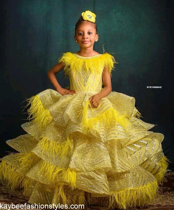 Latest Birthday Gown Styles for Baby Girls in Nigeria