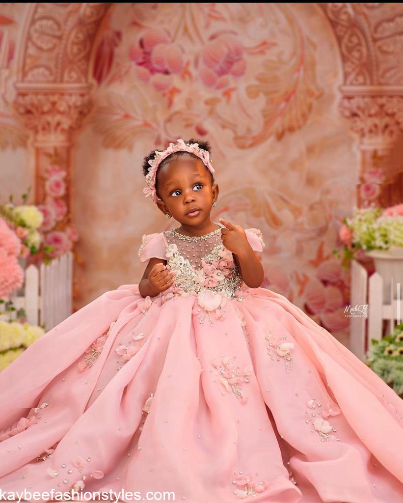 Latest Birthday Gown Styles for Baby Girls in Nigeria