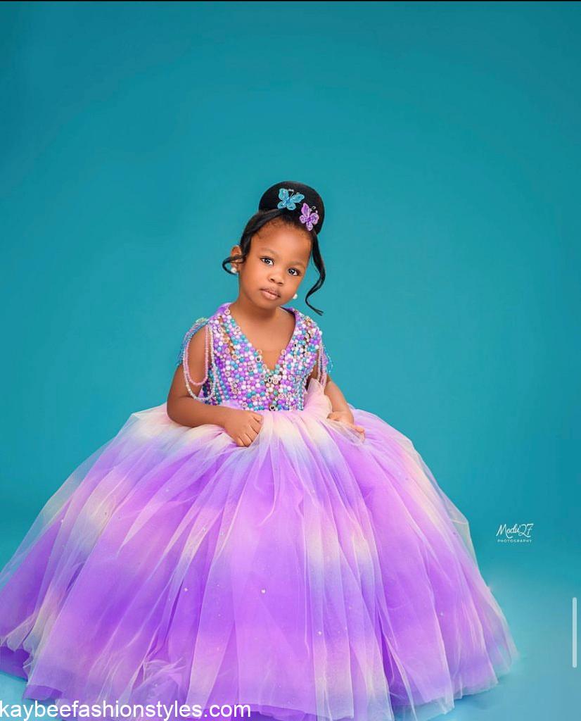 Latest Birthday Gown Styles for Baby Girls in Nigeria