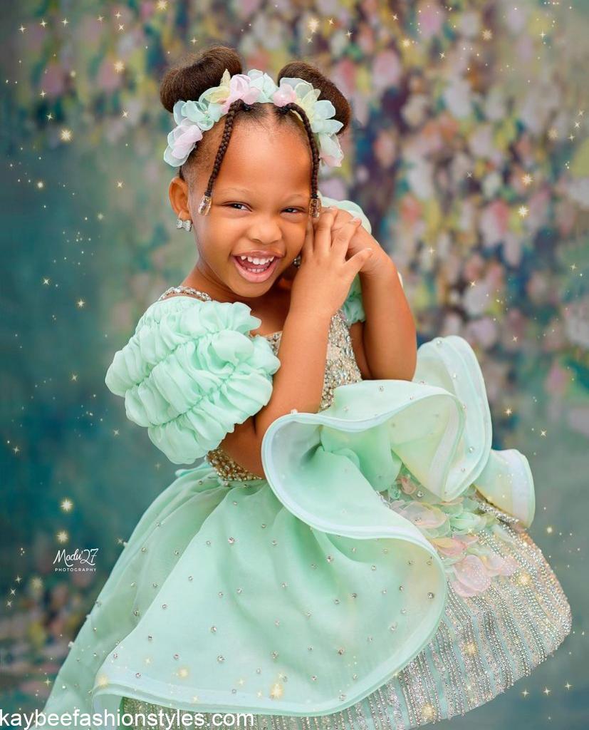 Latest Birthday Gown Styles for Baby Girls in Nigeria