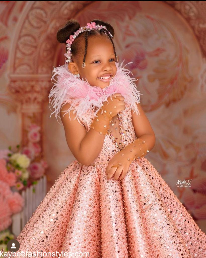 Latest Birthday Gown Styles for Baby Girls in Nigeria