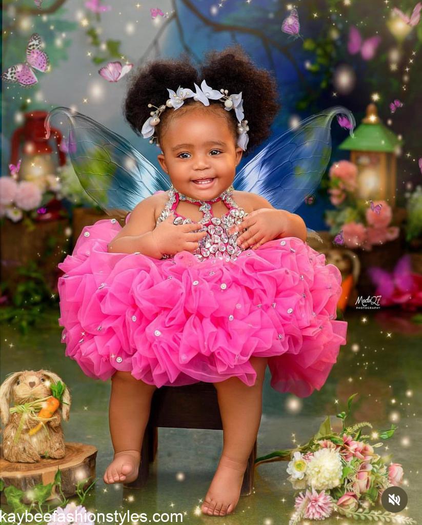 Latest Birthday Gown Styles for Baby Girls in Nigeria