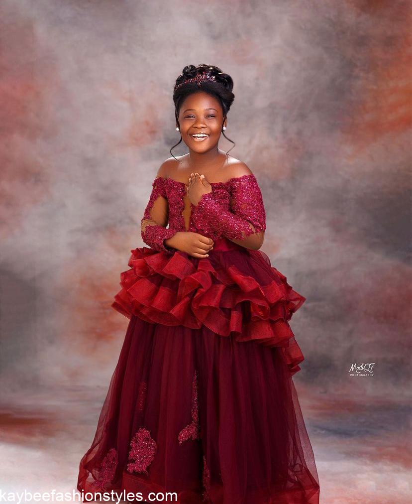 Latest Birthday Gown Styles for Baby Girls in Nigeria