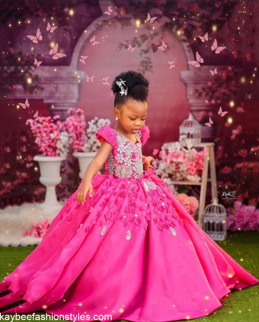 Latest Birthday Gown Styles for Baby Girls in Nigeria