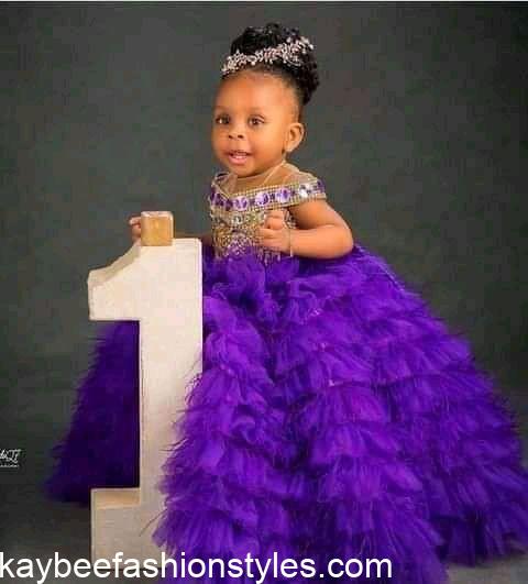 Latest Birthday Gown Styles for Baby Girls in Nigeria