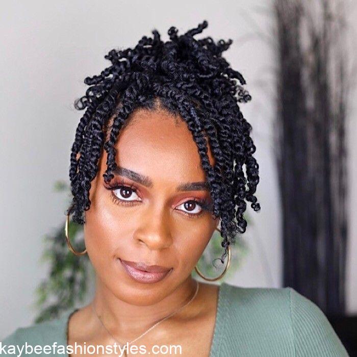 Female 2 strand Twist Styles For Natural hair