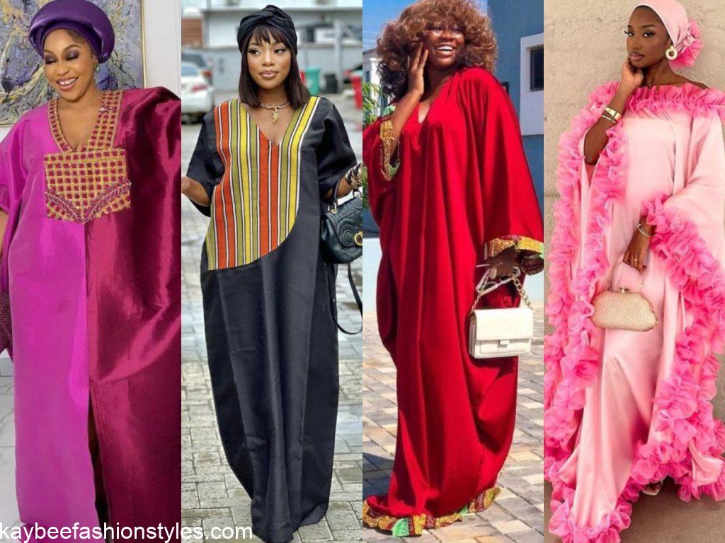 Latest Bubu Gown Styles with Materials