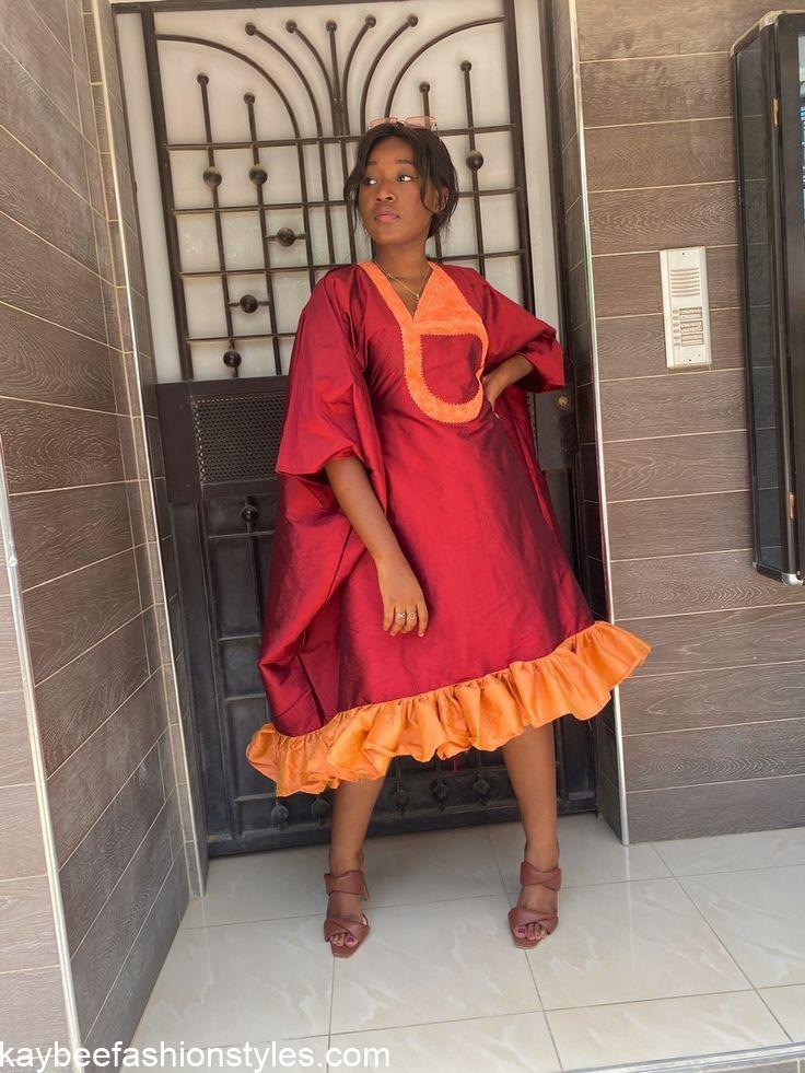 Latest Bubu Gown Styles with Materials