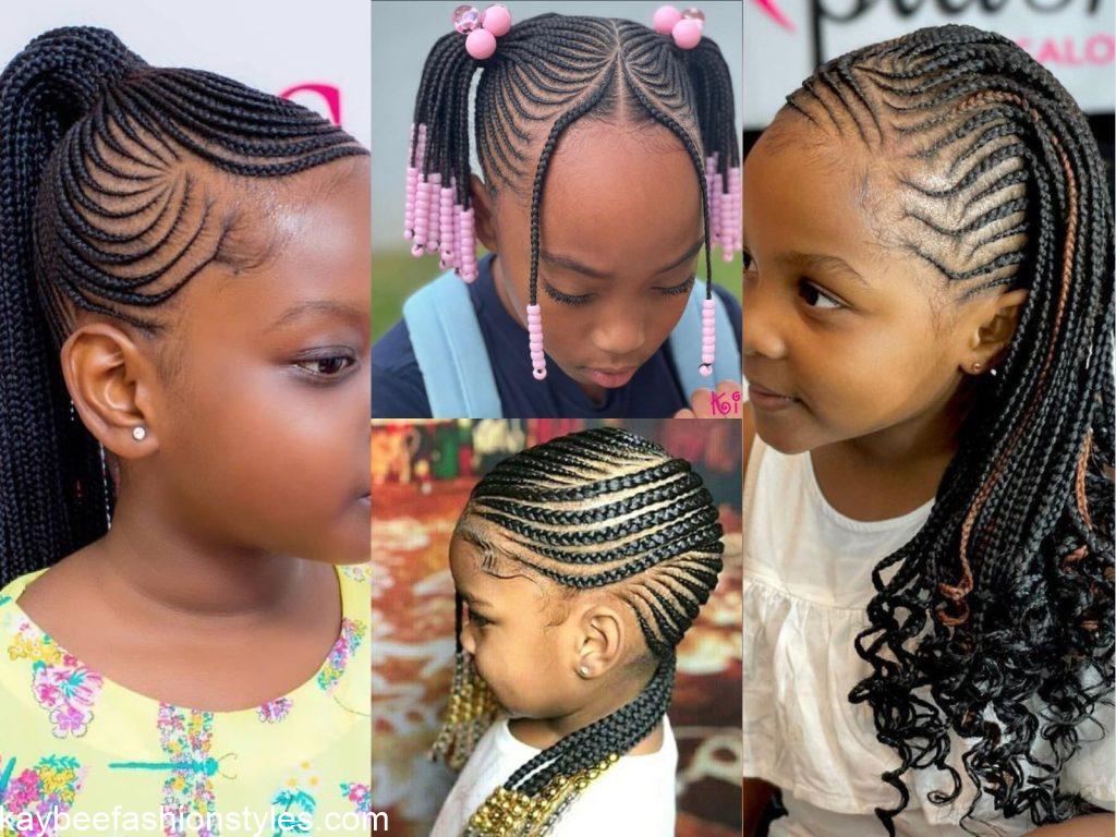 Best Ghana Weaving Hairstyles for Kids in 2023 and 2024
