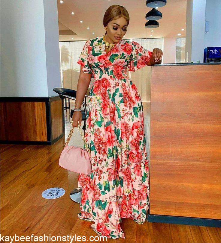 Latest Chiffon Gown Styles for Church