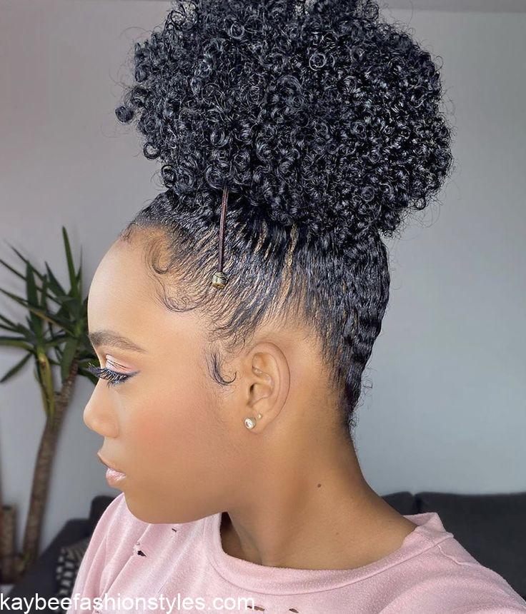 Latest Packing Gel Hairstyles for Natural Hair