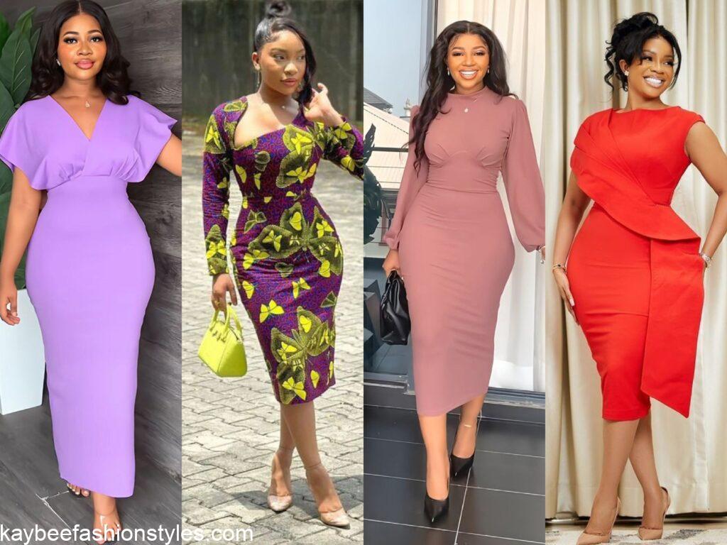 Pencil Gown Styles for Ladies