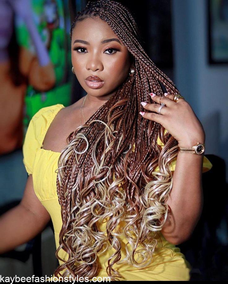 Latest French Curls Braids Hairstyles