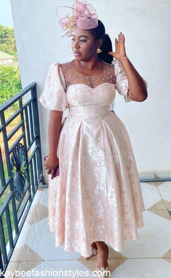 Brocade Gown Styles for Ladies in Nigeria