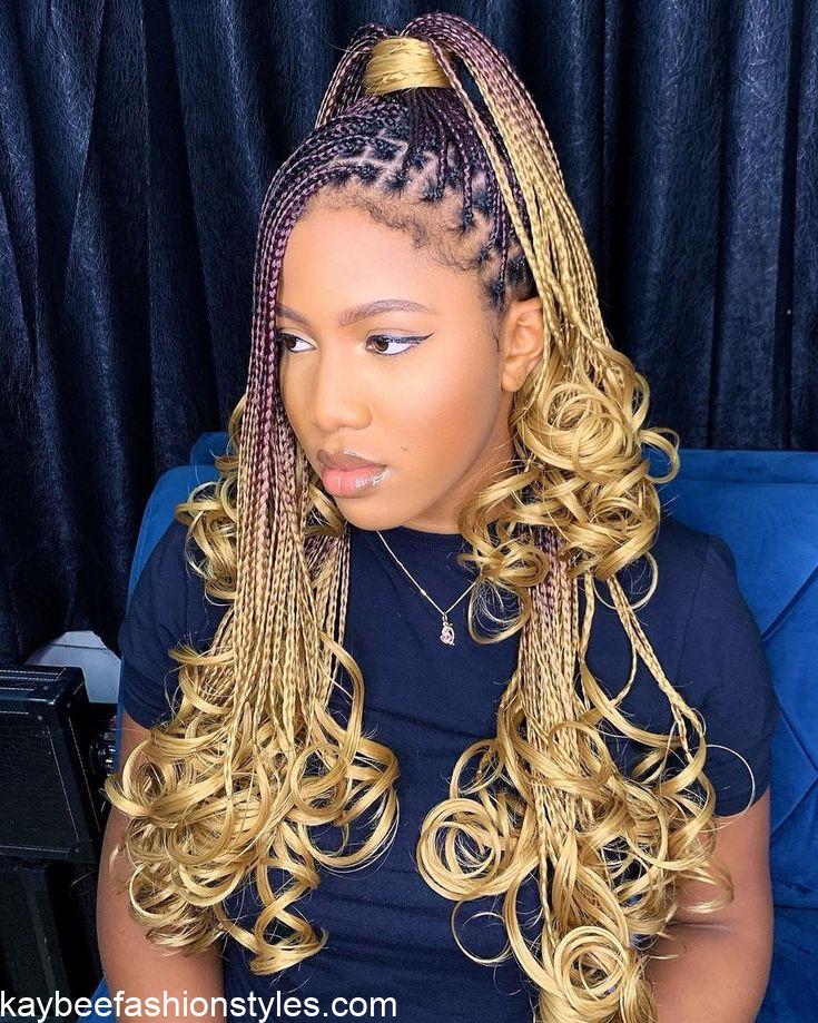 Latest French Curls Braids Hairstyles in 2023 and 2024